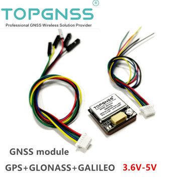 3.3V-5V TTL UART level UAV GPS module GNSS antenna GLONASS GALILEO NMEA0183 9600 Baud rate small Built-in FlashGN-203L TOPGNSS