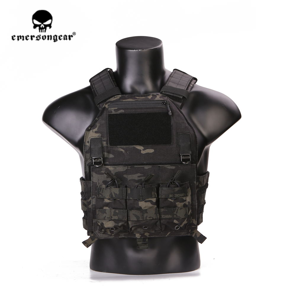 Emersongear Tactical Vest 420 Plate Carrier Swat Vest Molle Airsoft Wargame Training Protective Army Vest Body Armor Military