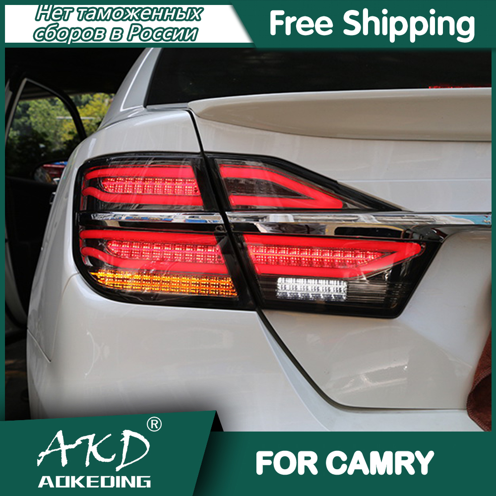 For car Toyota Camry Tail Lamp 2015-2017 New Camry V55 Led Fog Lights DRL Day Running Light Tuning Tail Lights Car Accessories