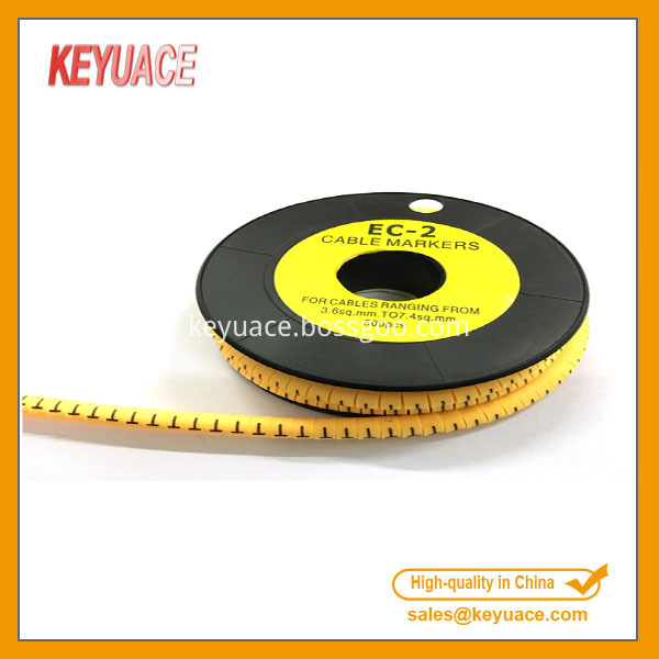 Yellow Colored Cable Markers