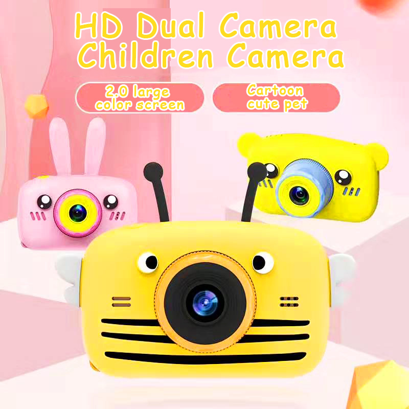 X9P Mini Cartoon Kids Camera Creative Children's Camera HD Digital Camera Portable 1080P Camera For Kids Birthday Christmas Gift