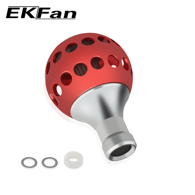 EKFan 1pc 30MM Aviation Aluminum 800-3000 Series Baitcasting Spinning Fishing Reel Handle Knob Fishing Tackle parts