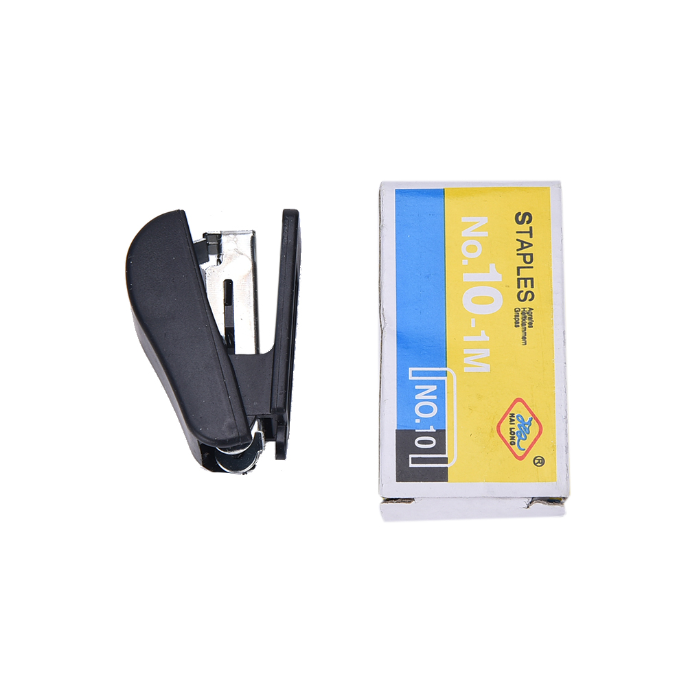 Mini Corchetera Binder Stationary with 50pcs Plastic Mini Kawaii Stapler Paper Office Accessories4*1.7*2.8cm