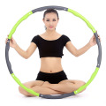 6 Knots Fitness Sport Hoop Yoga Waist Exercise Slimming Sport Hoop Removable Plastic Foam Hoop Massage Loop Fitness Equipment