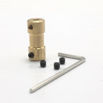 1pcs New Brass Flexible Motor Shaft Coupling Coupler Motor Transmission Connector Drive Shaft 2mm 5 Connector Boat