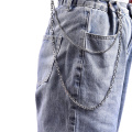 Double Layer Rock Punk Hook Trouser Pants Waist Link Belt Metal Chain Hip Hop Belts Chain For Women Men Clothes Accessories