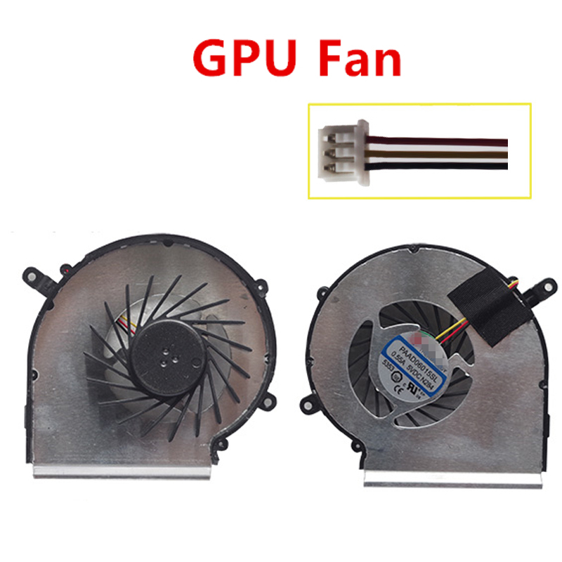 New Laptop CPU/GPU Cooling Fan For MSI GE62 MS-1795 GE72 PE60 PE70 GL62 Notebook Cooler Radiator