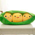 Creative Cute Toys Doll For Children 3 Peas In A Pod Plush Toy Soft Throw Pillow Stuffed Pea Pod Toy Kids Birthday Xmas Gift
