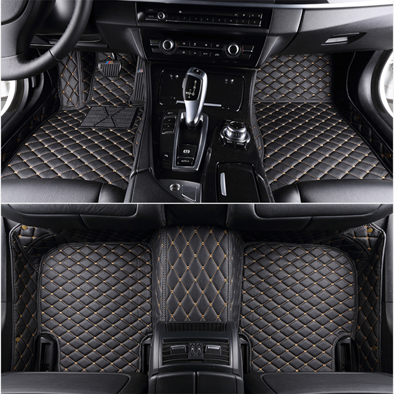 Custom 5 Seat car floor mats for jaguar XF F PACE XF XE F TYPE XK I PACE XFL XEL all models car mats auto accessories RHD LHD