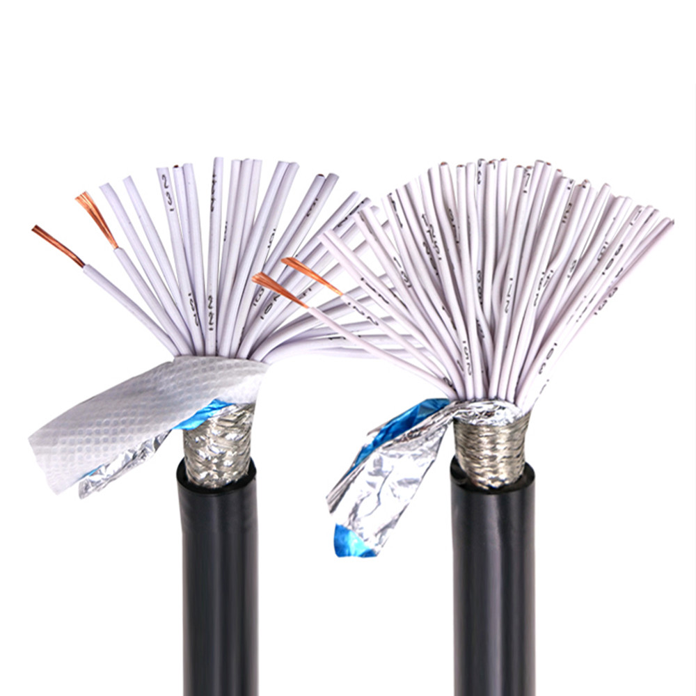 Multi-core shielded cable RVVP22AWG 0.3mm2 3 4 5 6 8 10 12 14 16 20 24 core anti-interference control signal wire