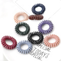 Fashion Telephone Wire Hair Ties Donut Ponytail Hairstyle Gum Spiral Scrunchies