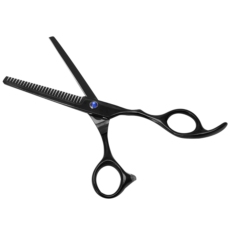 New Profession Hair Trimmer 6in Stainless Steel Hairdressing Scissors Salon Shears Dazzling Black