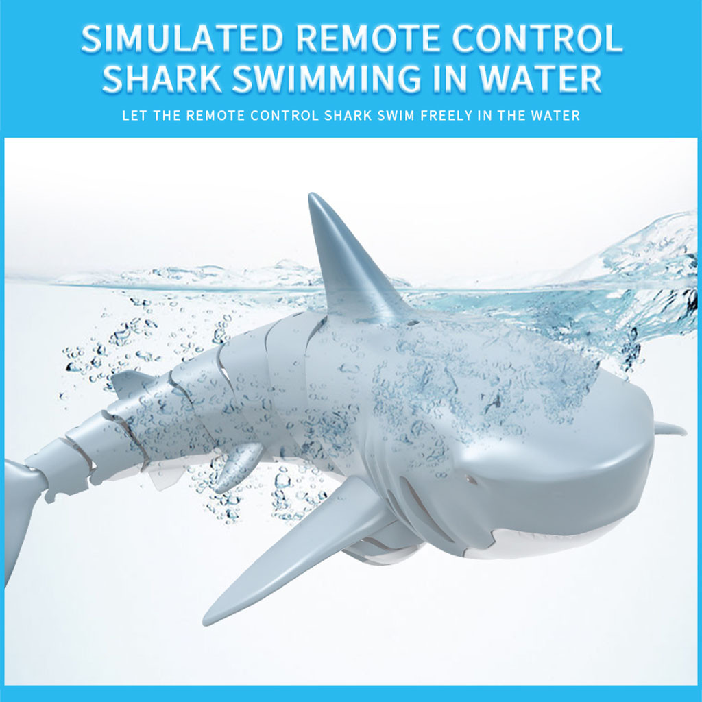 Radio Remote Control Toys Electronic Shark Fish Boat Durable 4 Channel Underwater Toy 15 years old Toy Kids Birthday Gift