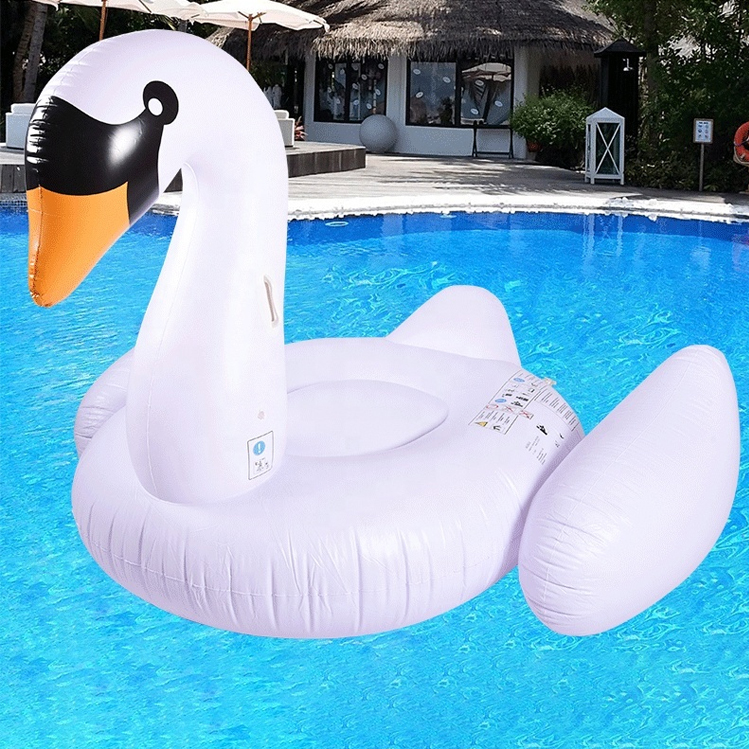 Wholesale Large Giant White Swan Inflatable Pool Float 1