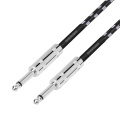 Jack 6.3 Professional Instrument Cable, Guitar Cable for Speaker Bass Keyboard 1/4" (6.3 mm) Straight to Straight Patch Cable