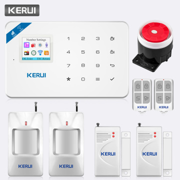 KERUI W18 TFT Screen WIFI GSM Home Security Alarm System PIR Motion Detector APP Control Door Window Detector Alarm System Kit