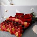 European Bedding Set,Duvet Cover 220x240 Pillowcase 3Pcs,200x200 Quilt Cover,Gray Geometric Pattern King Size Blanket Cover