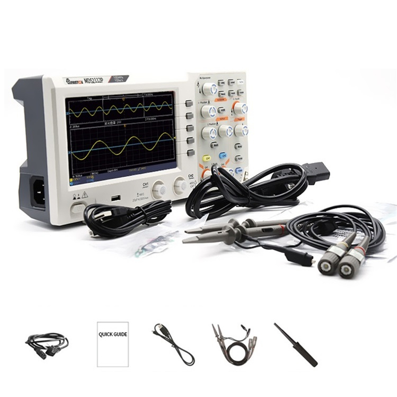 MUSTOOL MDS2112P Dual Channel Digital Storage Oscilloscope With 100MHz Bandwidth 1GS/s Sampling Rate 7 inch TFT Color Screen