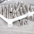 304 Stainless Steel Icing Tips Set of 52, Cake Decorating Tools Kits For Beginners, Baking Tools For Cakes