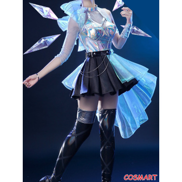 Game LOL KDA Seraphine ALL OUT Idol SJ Suit Dress Cosplay Costume Halloween Party Outfit For Girls Women New 2020