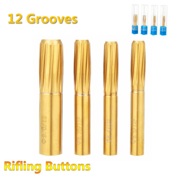 Rifling Button Reamer 12 Flutes 5.5mm 5.6mm 6.35mm 9.0mm Hard Alloy Chamber Helical Reamer Tool Machine Tool Accessories