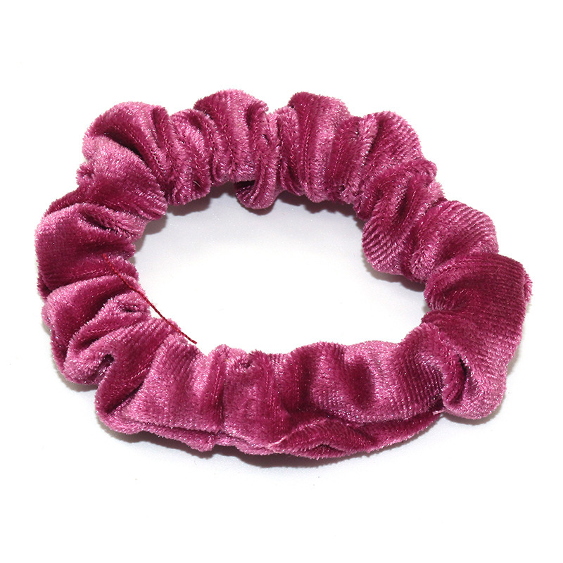 Velvet Scrunchies For Women Solid Elastic Hair Bands Ponytail Hair Tie Soft Fabrics Hair Rubber Bands Hair Loops Scrunchy Access