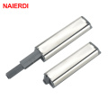 NAIERDI 10PCS Stainless Steel Door Stopper Cabinet Catches Push to Open Touch Damper Buffer Quiet Closer Furniture Hardware