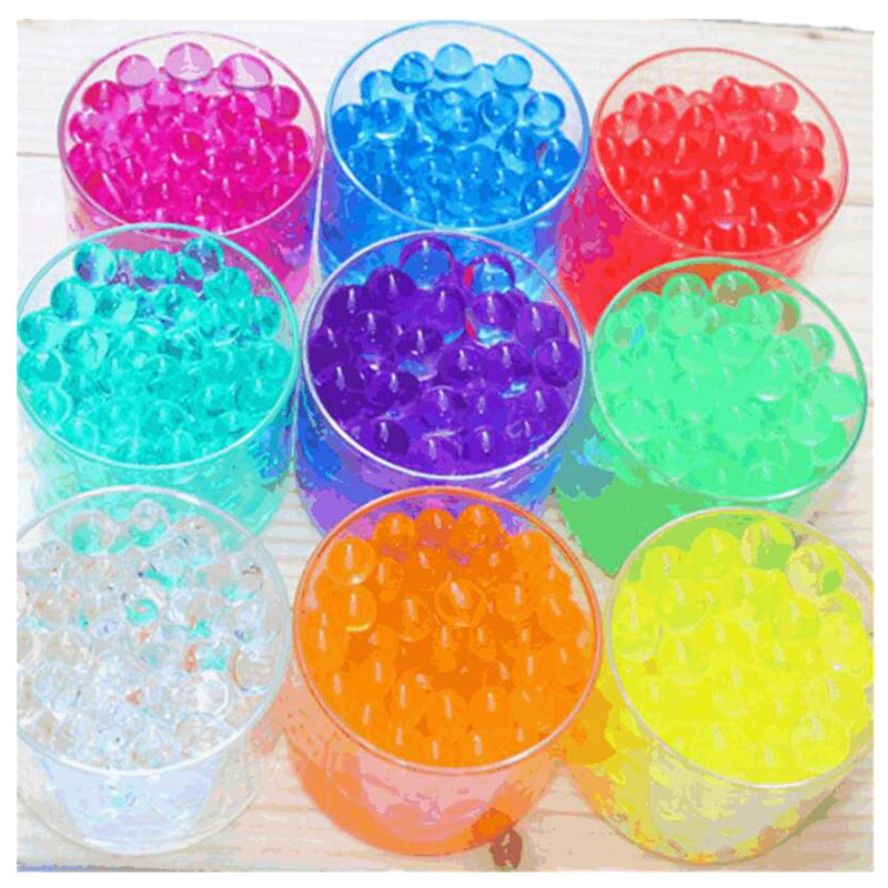 Magic jelly ball 1 0000pcs potted plant crystal soil waterdrop hydrogel gel polymer flowing mud growth ball