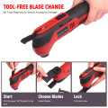 Oscillating Tool 12V Lithium Ion Cordless Oscillating Multi Tool Fast Charging 6 Variable Speed for Cutting Sanding and Grinding