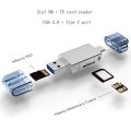 1 PC 2in1 USB 3.0 Type C to Micro SD TF Memory Card Reader for Huawei NM Nano Card