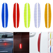 4pc 5 Colors Car Door Reflective Sticker Decal Warning Tape Car Reflective Sticker Reflective Tapes Car styling Safety Car Decor