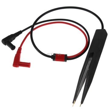 Resistance Test Clip Grip Lead Probe Multimeter Meter Capacitor Tweezer for resistor, capacitor or other SMD