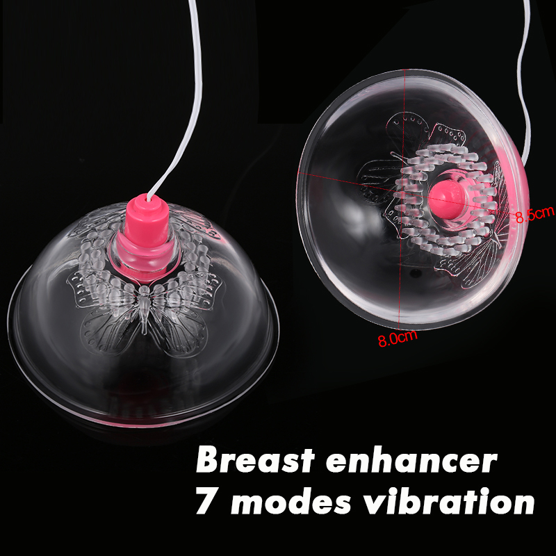 Vibration Breast Massager Enlarge Bust Nipple Stimulator Chest Enlargement 7 Modes Anti-Chest Sagging Breast Acupressure Therapy