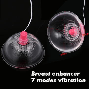 Vibration Breast Massager Enlarge Bust Nipple Stimulator Chest Enlargement 7 Modes Anti-Chest Sagging Breast Acupressure Therapy