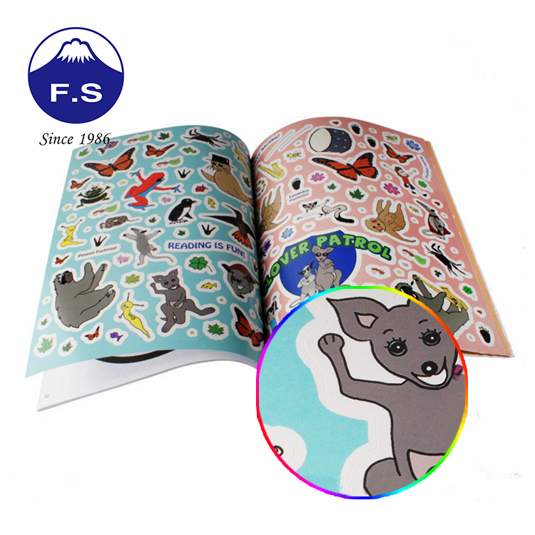 High Quality Children Cartoon Colorful Sticker Books