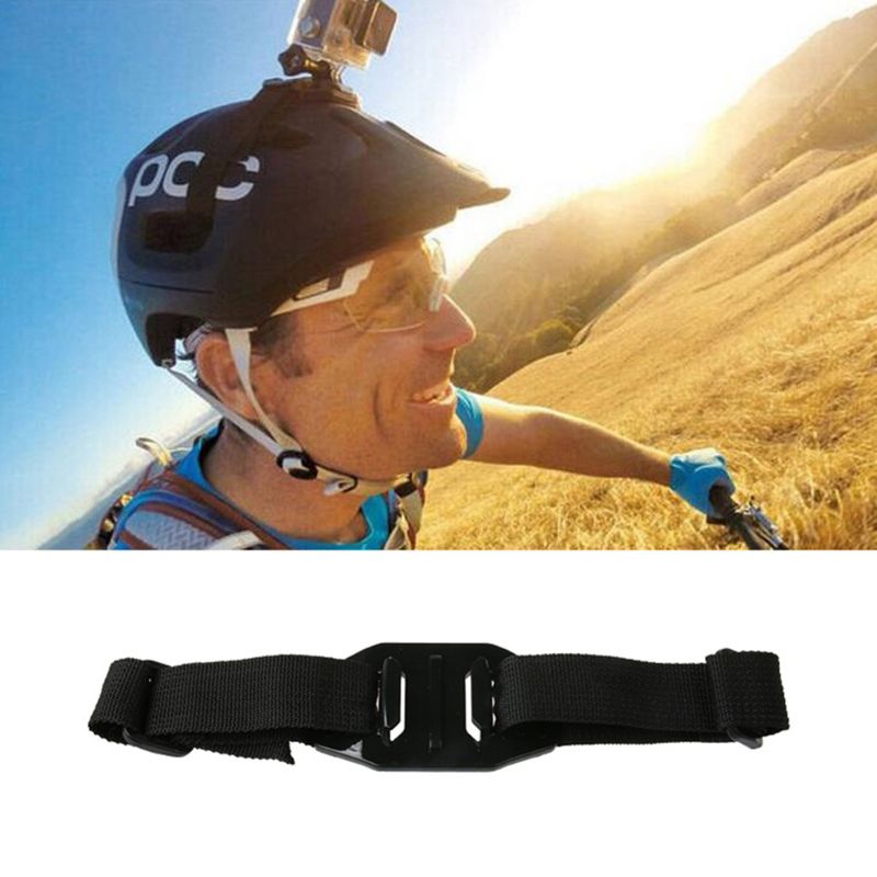 Bicycle Helmet Strap For Gopro Sport Camera Cycling MTB Bike Parts Fixing Belt Universal Adjustable Mount Riding Trip Recorder