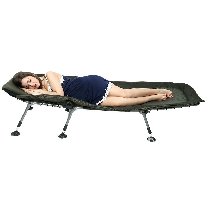 Portable Folding Lounge Chair Home Multifunctional Office Nap Bed Outdoor Beach Bed Heavy Duty Recliner Breathable Comfortable