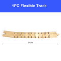 Wooden Train Track Accessories Beech Wood Train Railway Parts Compatible with Thomas Biro All Brands Train Toys Racing Tracks