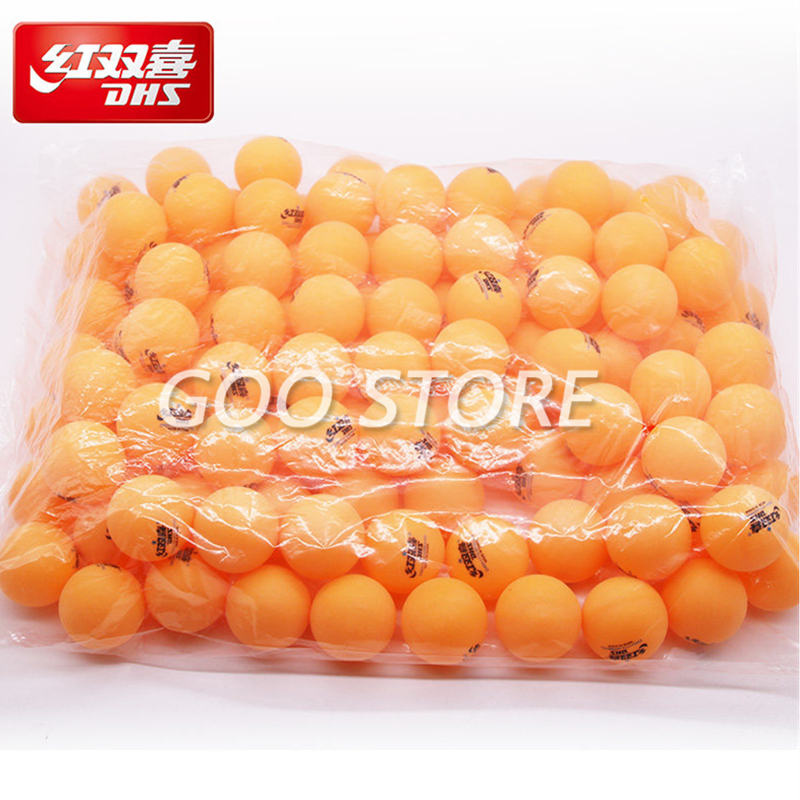 DHS table tennis balls 120 balls 1 star d40+ balls for table tennis training 40 ABS seamed poly plastic ping pong balls