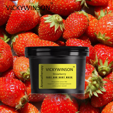 Strawberry facial and body aromatherapy scrub mask 50g handmade and natural body scrub exfoliating scrub whitening body scrub