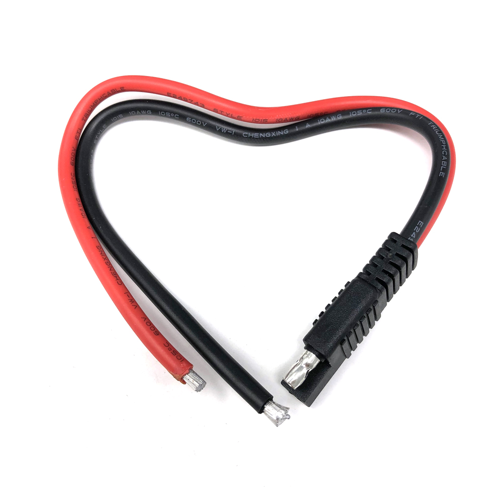 DIY 10AWG SAE TO SAE Extension Cable DC Power Automotive Extension Cable Solar Panel Battery SAE Plug