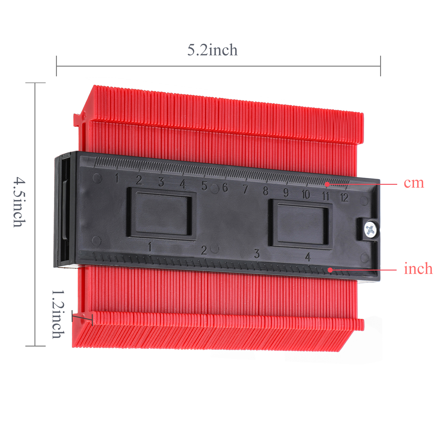 12/14/25/50cm Plastic Gauge Profile Copy Gauges Standard Wood Marking Tool Tiling Laminate Tiles Profile Gauge