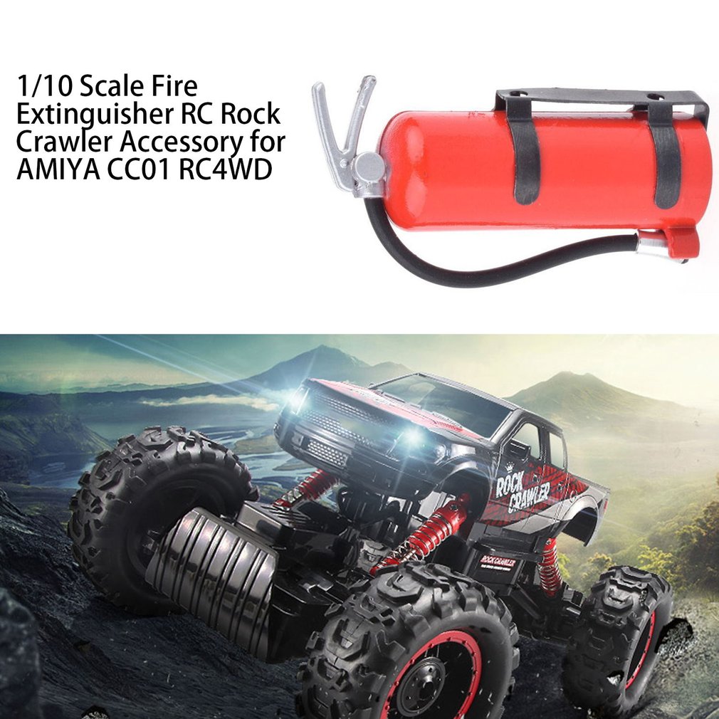 1/10 Scale Fire Extinguisher Simulation RC Rock Crawler Accessory for AMIYA CC01 RC4WD Mini Fire Extinguisher Toy