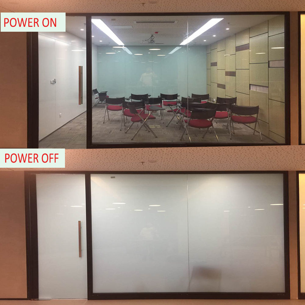 SUNICE Smart PDLC Film, White/ Black Window Tint, Switchable Control Privacy Decoration for Home Office Building CUSTOMIZED