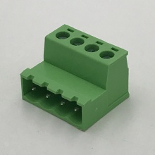 Wire to wire male lug pluggable terminal block