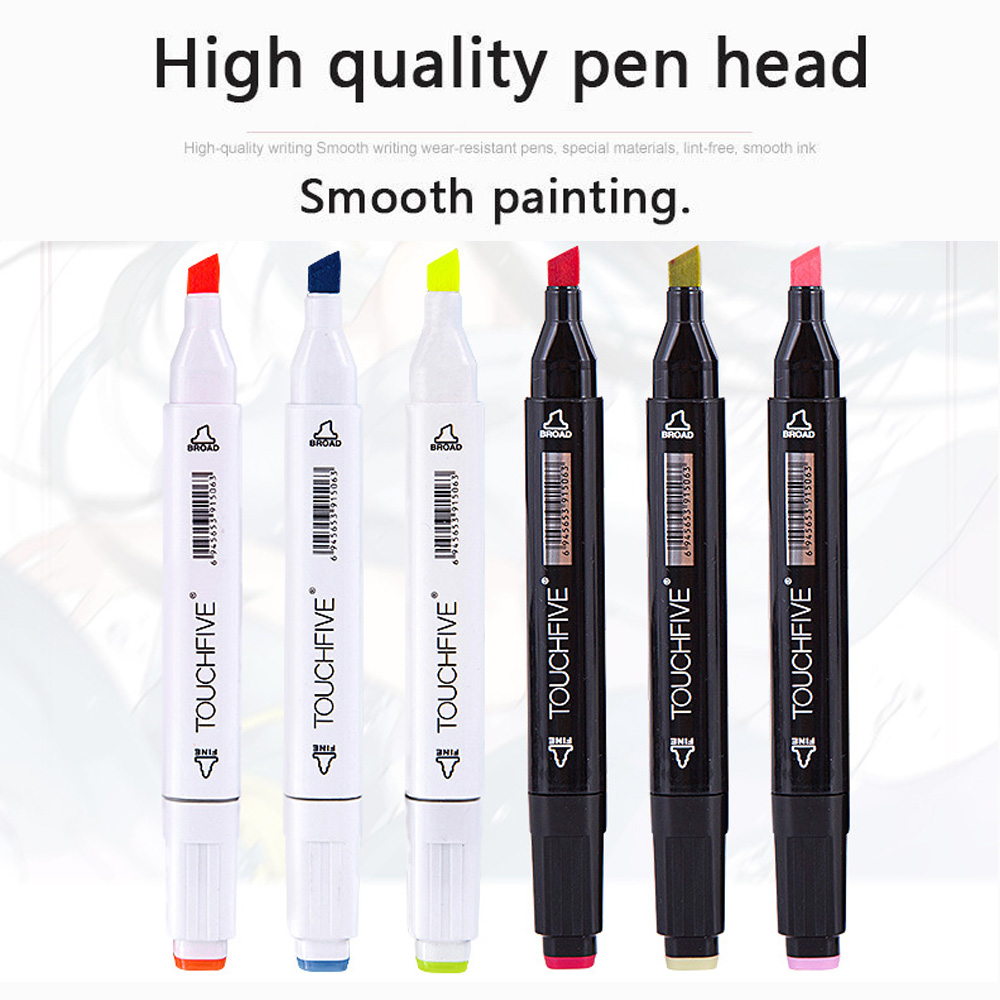 TOUCHFIVE Marker 30/40/60/80/168 Colors Art Markers Alcohol Based Maker Drawing Pen Set Manga Dual Headed Art Sketch Marker Pens