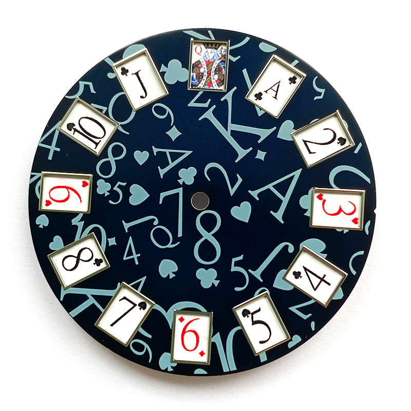 Custom poker watch dial 