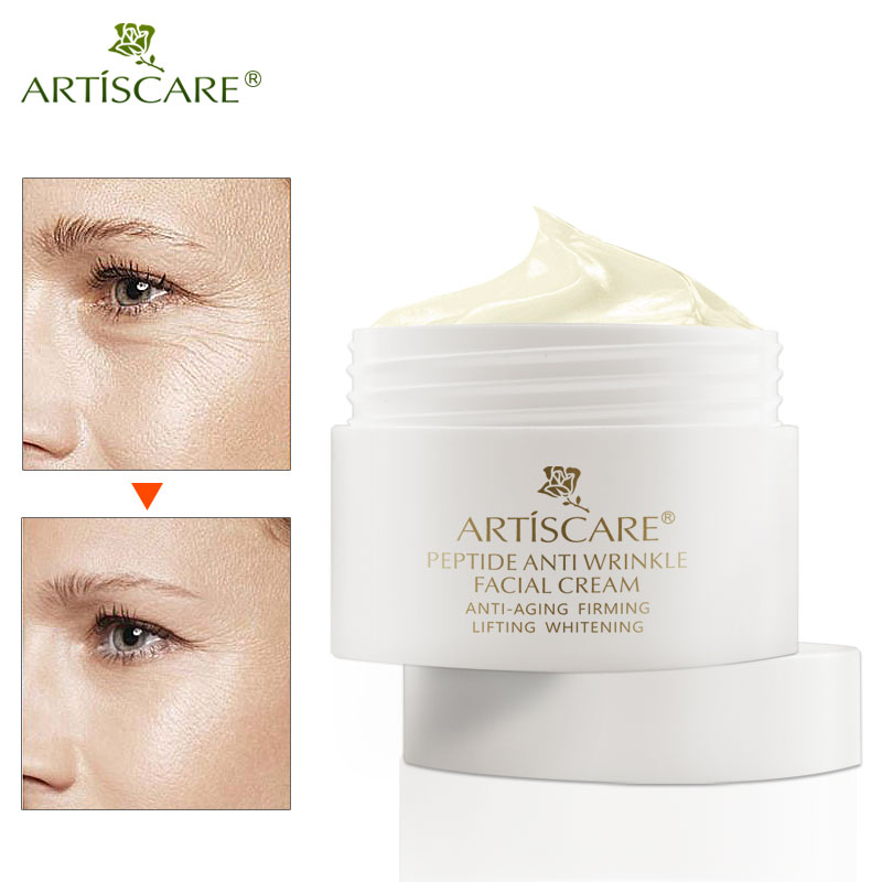 ARTISCARE Peptide Anti Wrinkle Facial Cream + Eye Serum Day Cream Anti Aging Whitening Lifting Firming Acne Treatment Face Care