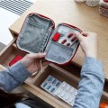 Red Blue Portable Outdoor Travel First Aid kit Medicine bag Home Small Storage Bag Medical box Emergency Survival Pill Case S/L