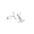 Sport Design Golf Club Cufflinks Non-fading Silver Color Cuff Links Wholesale&retail Quality Brass Material